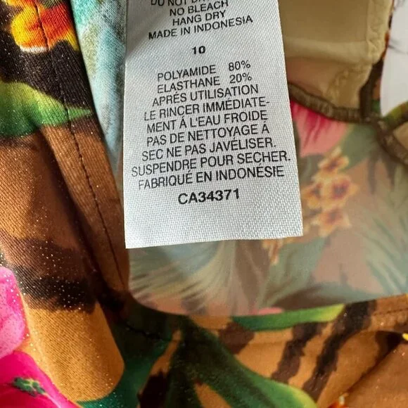 Ocean dream tankini top swim beach brand new vintage size 10 sparkly - Picture 7 of 8